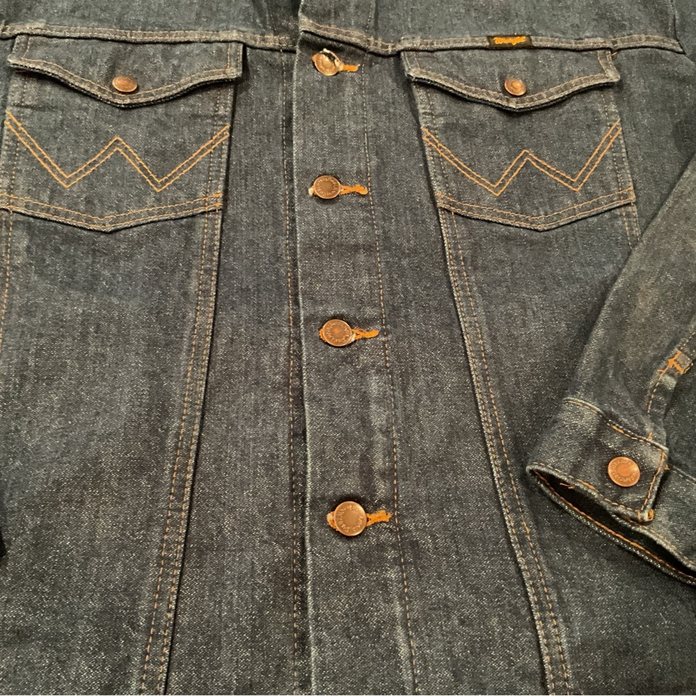 Wrangler Men's Dark Blue Denim Jacket St Paul Rodeo Embroidered NWOT - Picture 6 of 9